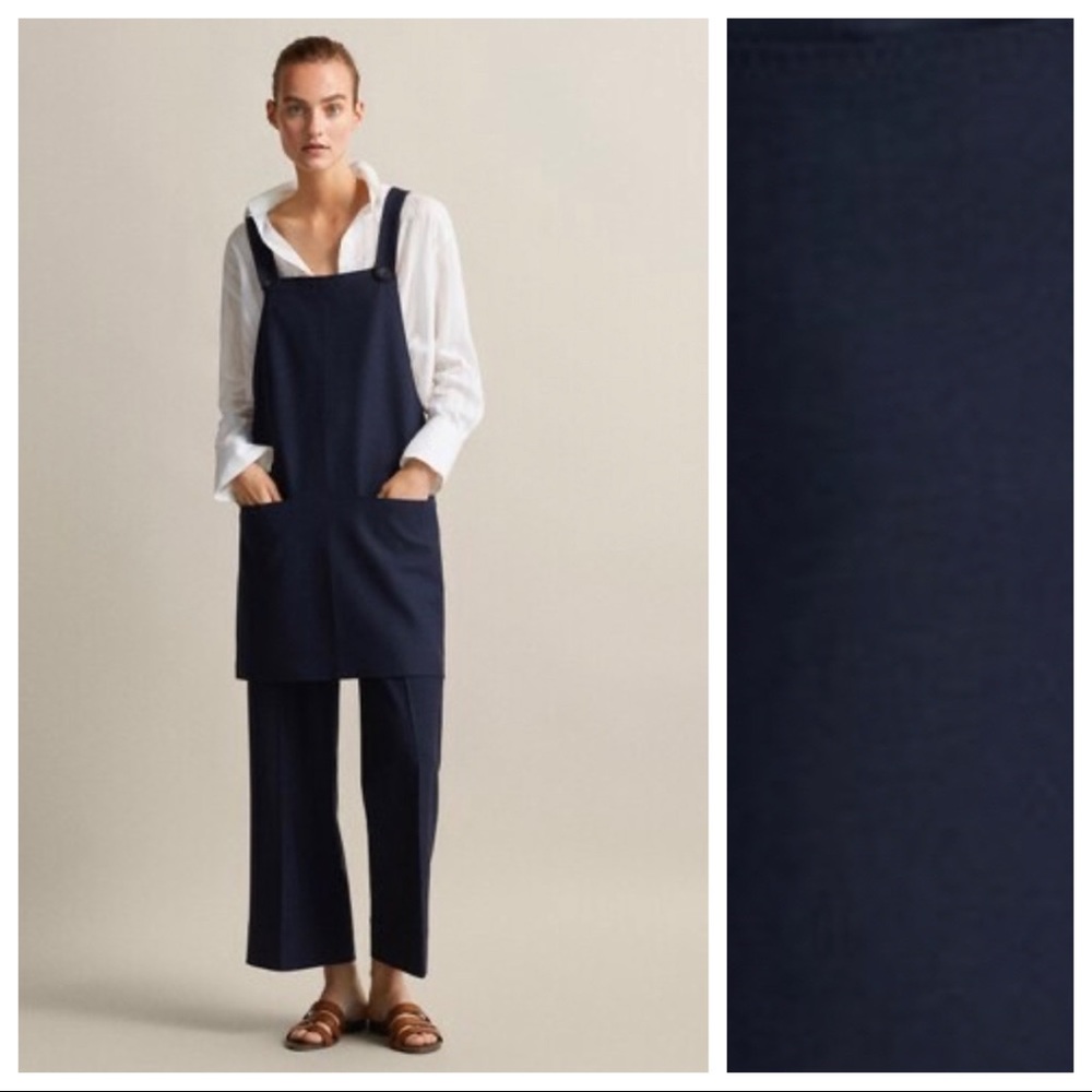 Massimo Dutti Pinafore Midi Dress. Size 8.
